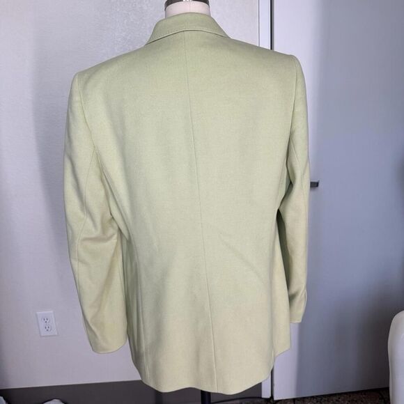 Basler German Wool Blend Lightweight Structured Blazer Jacket Green Sz 34 S- M - Picture 4 of 8
